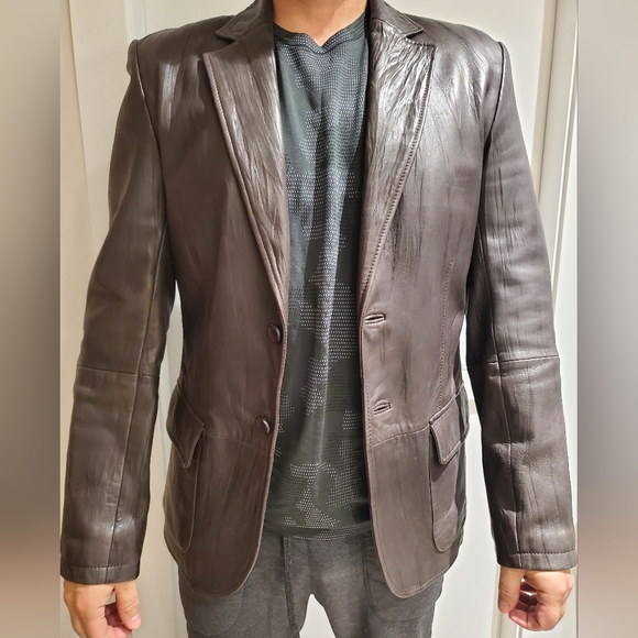 Danier Leather Sports Jacket Brown - Picture 7 of 7